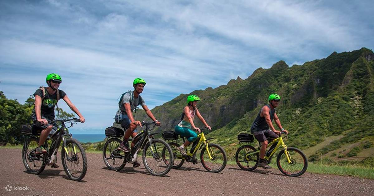 Kualoa Ranch Electric Mountain Bike Adventure Tour in Hawaii Klook